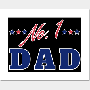 No 1 Dad. Funny Dad Life Quote. Posters and Art